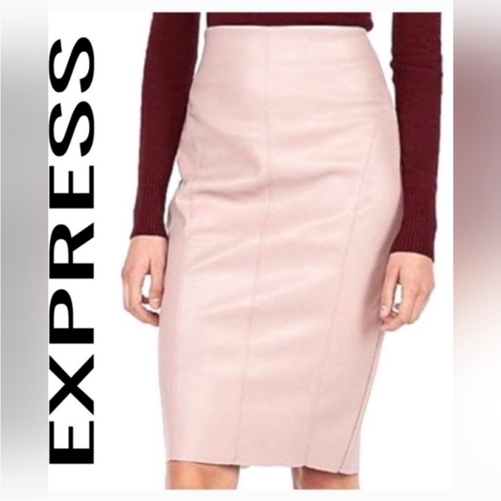 Express Faux Leather Midi skirt